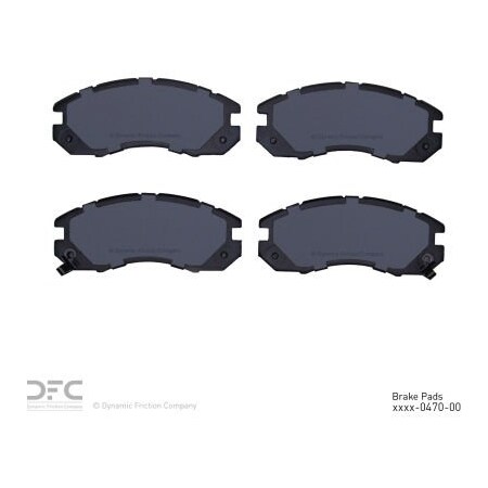 Dynamic Friction Co DFC 3000 Semi-Metallic Brake Pads - 1311-0470-00